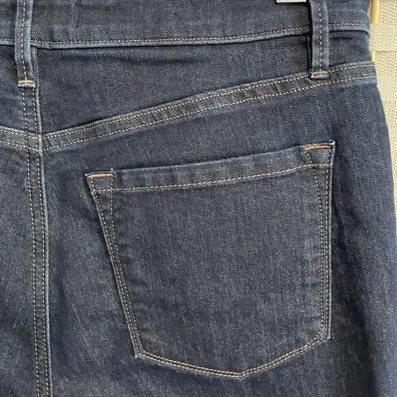 Loft CURVY HIGH-WAIST SKINNY ANKLE Jeans Size 29/8 Medium Wash Blue Stretch EUC - Picture 5 of 10